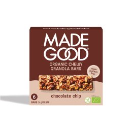 BATONY GRANOLA CRUNCHY Z CZEKOLADĄ BEZGLUTENOWE BIO (6 x 24 g) 144 g - MADEGOOD