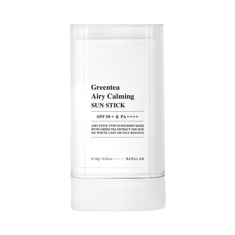 KREM PRZECIWSŁONECZNY KOREAŃSKI W SZTYFCIE ZIELONA HERBATA SPF 50+ 18 g - BARULAB (PRODUKT SEZONOWY)