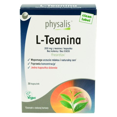 L-TEANINA 30 KAPSUŁEK - PHYSALIS