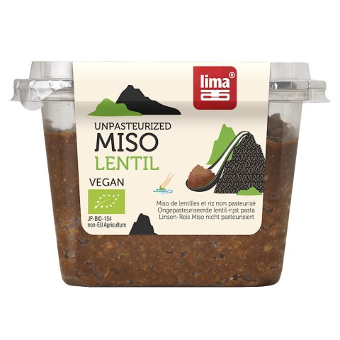 MISO LENTIL (PASTA Z SOCZEWICY I RYŻU) BIO 300 g - LIMA